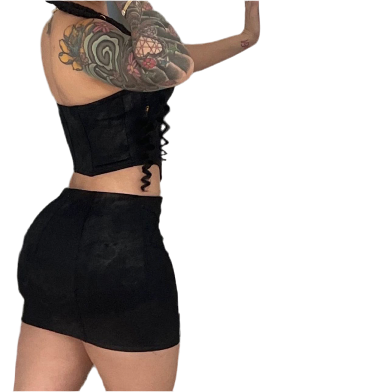 Black Skirt Set